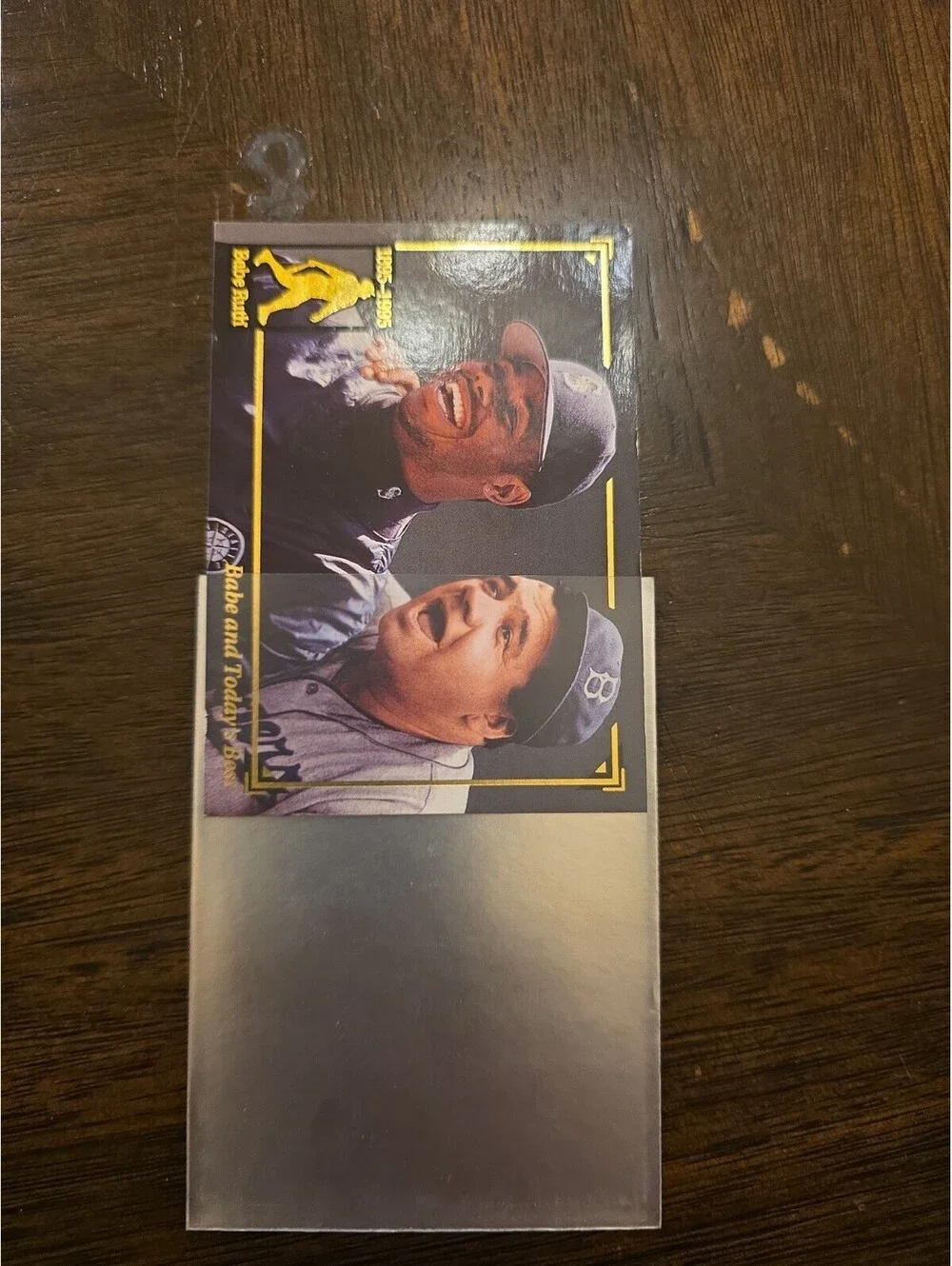 1995 Megacards Babe Ruth/Ken Griffey #21 Babe and Today's Best Promos [COPY]